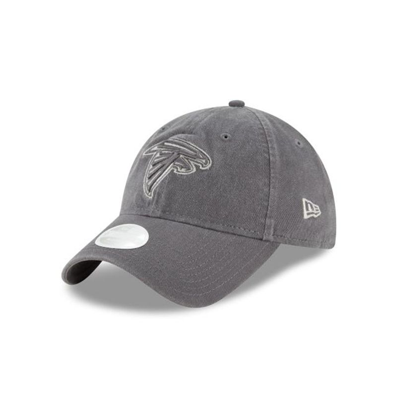 NFL Atlanta Falcons Womens Preferred Pick 9Twenty Adjustable (CNQ5022) - Grey New Era Caps